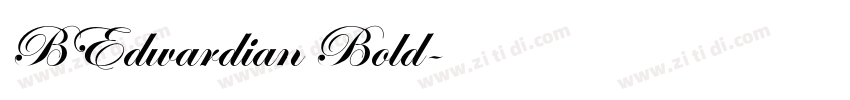 BEdwardian Bold字体转换